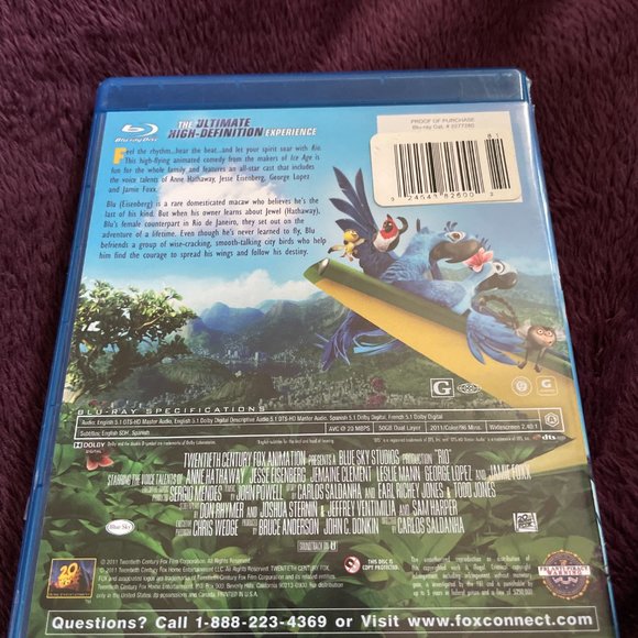 Rio (Blu-ray disc, 2011) Angry Birds Ice Age - Picture 2 of 2